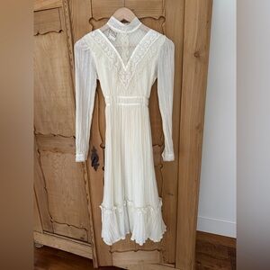 1970's Gunne Sax Ivory Dress